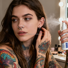 Piercing Solution Manufacturer - Custom Logo Professional Piercing Aftercare Spray Salina OEM
