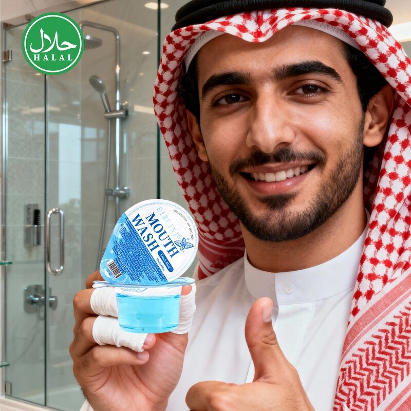 Mouthwash Manufacturer - Private Label Cool Mint Travel Size Capsule for Oral Care