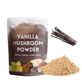 Mushroom Coffee Powder Manufacturer - Private Label Supplement Mushroom Blend Vanilla Instant Powder