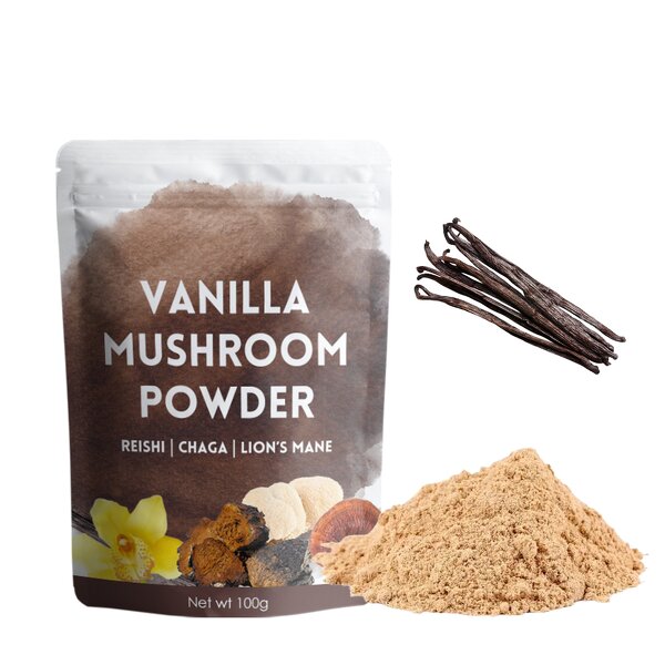 Mushroom Coffee Powder Manufacturer - Private Label Supplement Mushroom Blend Vanilla Instant Powder