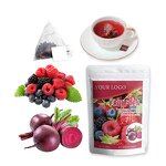 Herbal Tea Manufacturer - Customized Label Dried Fruit Berry Blend Blueberry Blackberry Raspberry Wellness