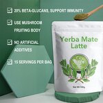 Yerba Mate Latte Manufacturer - OEM Yerba Mate Powder Mushroom Extracts Coconut Milk Instant Latte