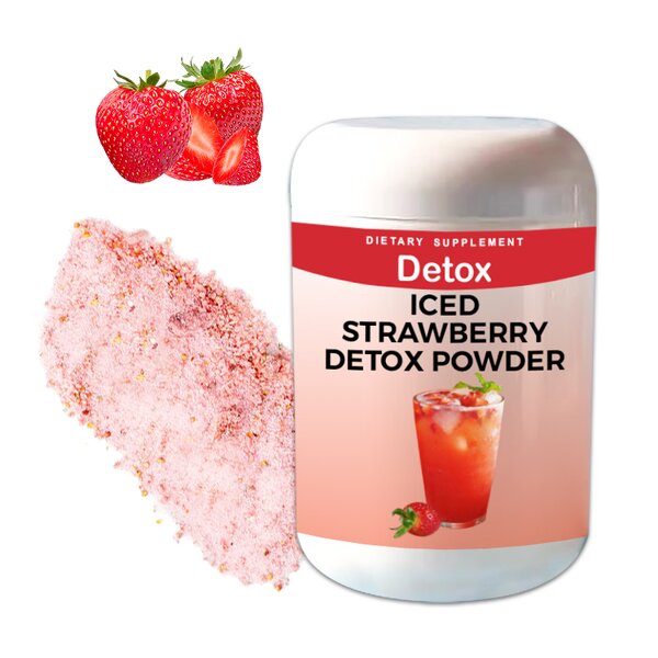 Detox Powder Manufacturer - OEM Weight Management Belly Fat Bloating Organic Strawberry Skinny Detox