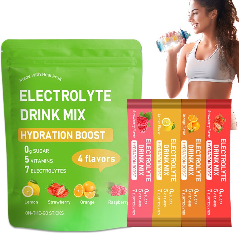 Electrolyte Powder Manufacturer - OEM All Natural Vegan Mixed Fruit Refreshing Hydration Drink Mix