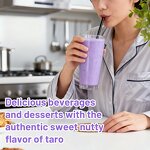 Collagen Mushroom Milk Tea Powder Manufacturer - Instant Taro Flavor Beauty Hydrolyzed Collagen