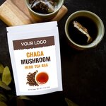 Mushroom Tea Manufacturer - Private Label Energy Drink Organic Chaga Mushroom Tea Herbal Tea Bag