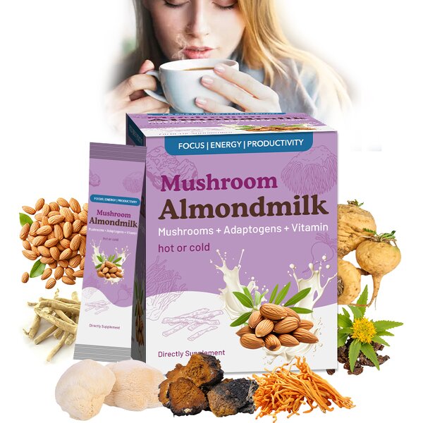 Almond Milk Powder Manufacturer - Mushroom Sweet Sugar Flavored Slimming Bag Packaging