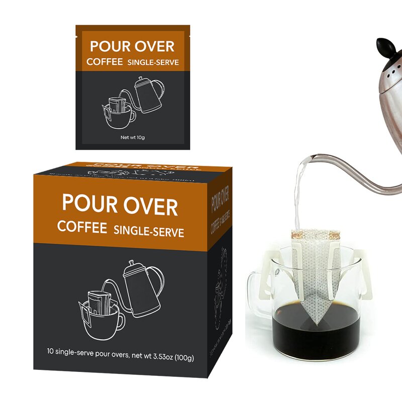 Mushroom Coffee Manufacturer - Drip Single Serve Pour Over Lions Mane Mushroom Coffee