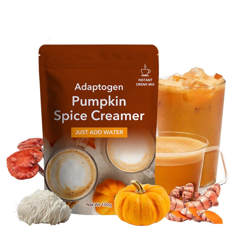 Superfood Creamer Manufacturer - Private Label OEM Support Focus Energy Natural Sweetener Adaptogen Pumpkin