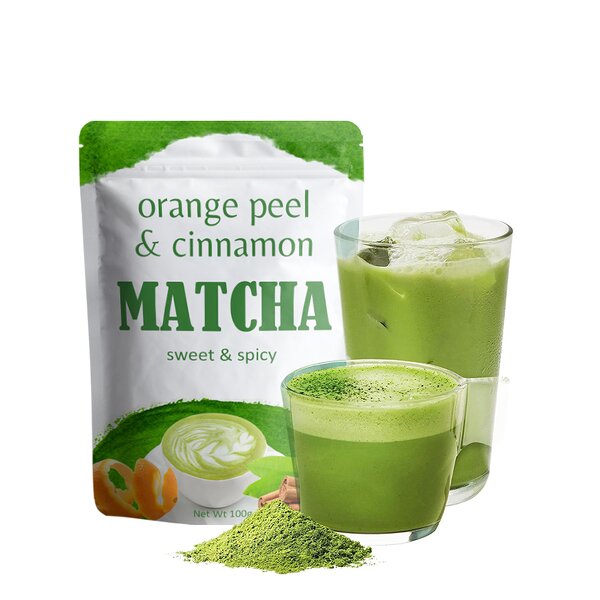 Matcha Powder Manufacturer - OEM Low MOQ Organic Ceremonial Grade Cinnamon Orange Matcha Green Tea