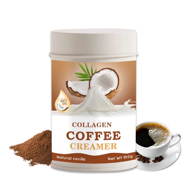 MCT Oil Powder Manufacturer - Private Label MCT Oil Coconut Bamboo Shoot Extract Vanilla Collagen Peptides