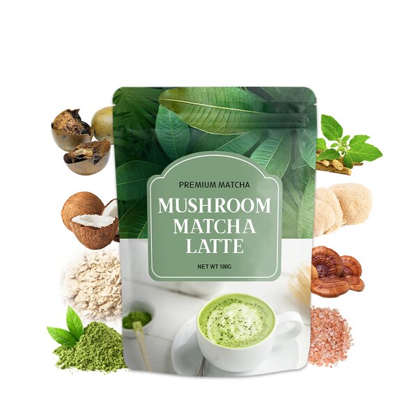 Oat Milk Latte Manufacturer - Private Label Superfood Reishi Mushroom Oat Milk Matcha Green Tea