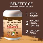Mushroom Creamer Manufacturer - Private Label Superfood 5 Mushrooms Blend Coconut Cream Coffee Partner