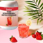 Detox Powder Manufacturer - OEM Weight Management Belly Fat Bloating Organic Strawberry Skinny Detox