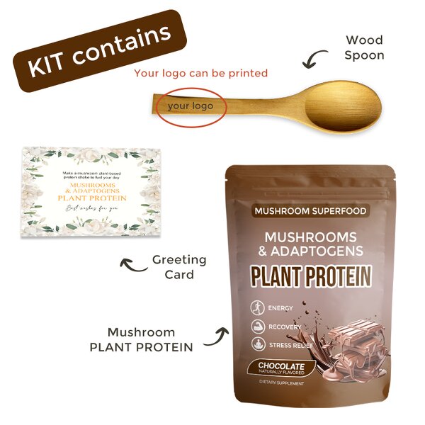 Protein Powder Manufacturer - OEM Gift Packaging Superfood Plant Based Energy Protein Mushroom Powder