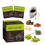 Mushroom Coffee Manufacturer - Private Label Hanging Ear Drip Dark Roast Dandelion Mushroom Coffee