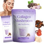 Collagen Mushroom Milk Tea Powder Manufacturer - Instant Taro Flavor Beauty Hydrolyzed Collagen