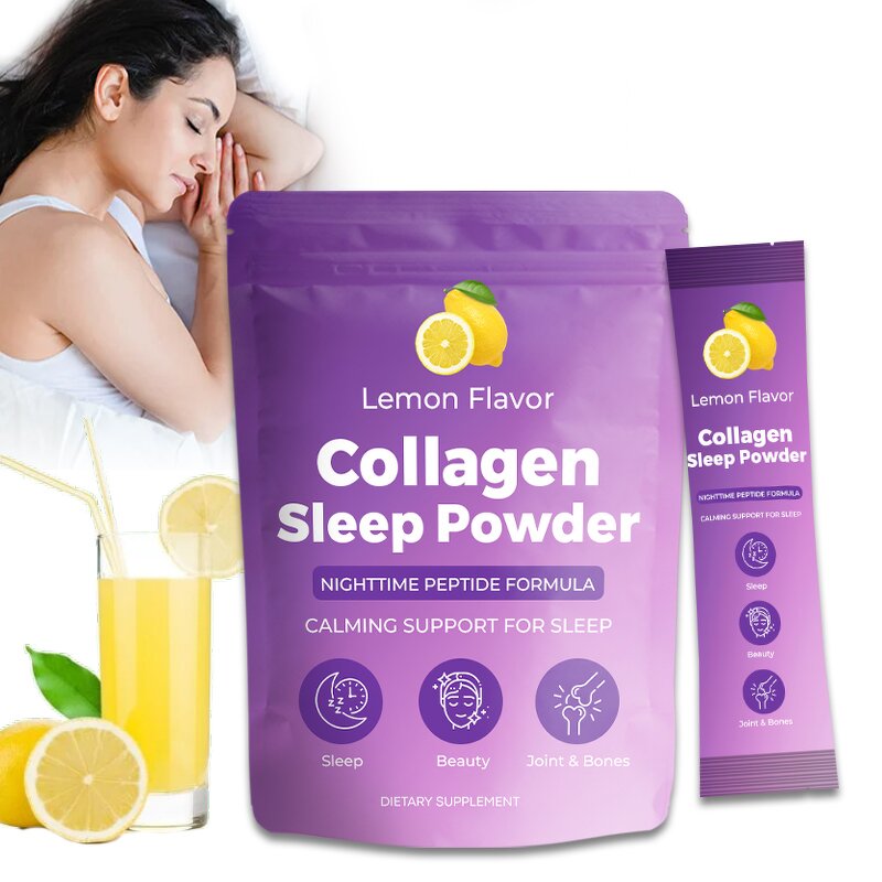Sleep Supplement Powder Manufacturer - OEM ODM Calming Melatonin Chamomile Collagen Skin Glow Support