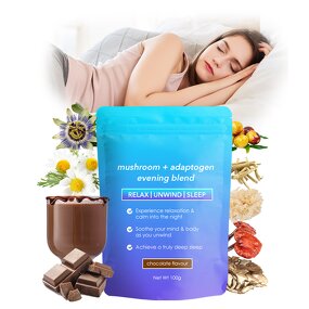 Chocolate Powder Manufacturer - Private Label Chocolate Flavored Mushroom Sleep Relaxing Reishi Ashwagandha