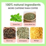 Herbal Tea Manufacturer - OEM Organic Black Tea Blend Yerba Mate Lemon Mango High Caffeine Energy