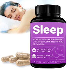 Sleep Capsule Manufacturer - Private Label Chamomile L Theanine Valerian Root GABA Melatonin Calming