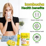 Kombucha Drink Manufacturer - Private Label Hydration Mix Sugar Free Live Probiotics Prebiotics Lemon