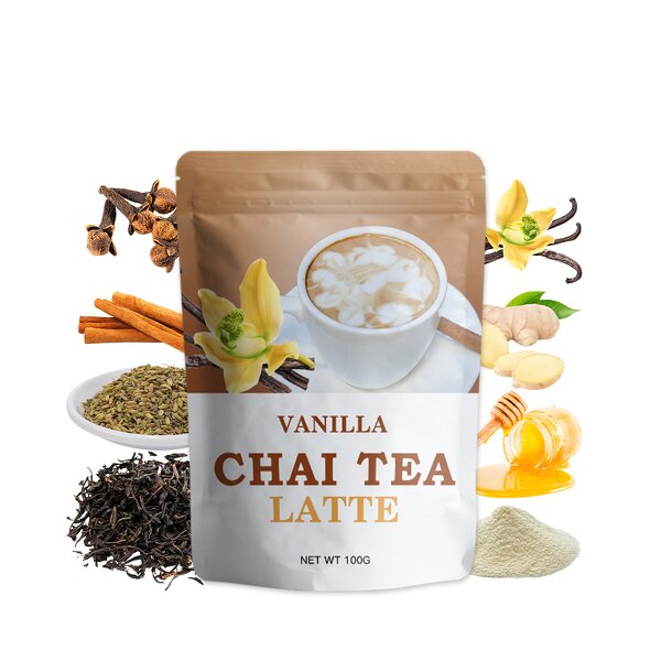Chai Latte Powder Manufacturer - OEM Organic Chai Tea Vanilla Black Tea Cinnamon Spice Masala