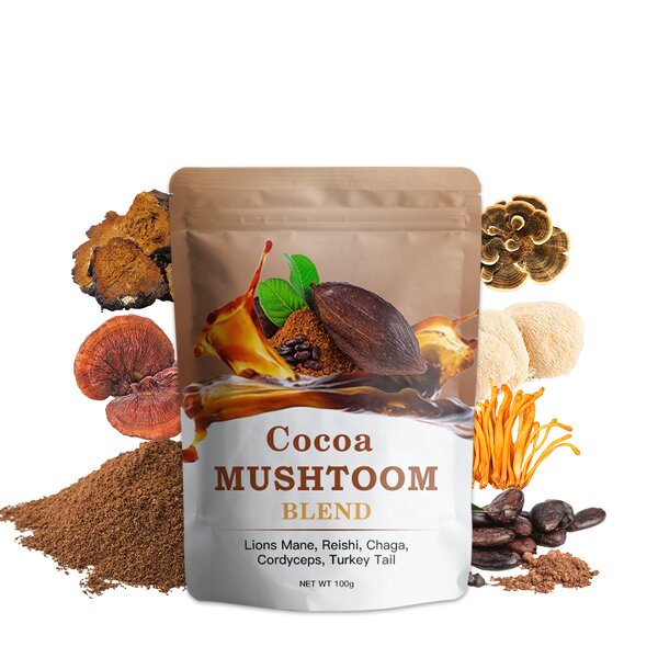 Cocoa Powder Manufacturer - Custom Health Support Focus Energy Alternative Mushroom Cocoa Powder