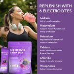 Electrolyte Powder Manufacturer - OEM Replenisher 6 Electrolytes Minerals Gluten Free Grape