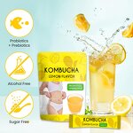 Kombucha Drink Manufacturer - Private Label Hydration Mix Sugar Free Live Probiotics Prebiotics Lemon