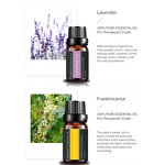 Diffuser Set - 2025 Top 20 100% Pure Natural Lavender Tea Tree 10ml Organic Peppermint