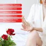 Rose Massage Oil - Wholesale Natural Raw 100ml for Face Hair Body Square Bottle