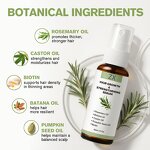 Hair Oil - Private Label Organics Pure Rosemary Mint for Scalp Strengthening