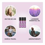 Lavender Oil Roll on - 100% Pure for Skin Sleep Headaches Relaxation 10ml