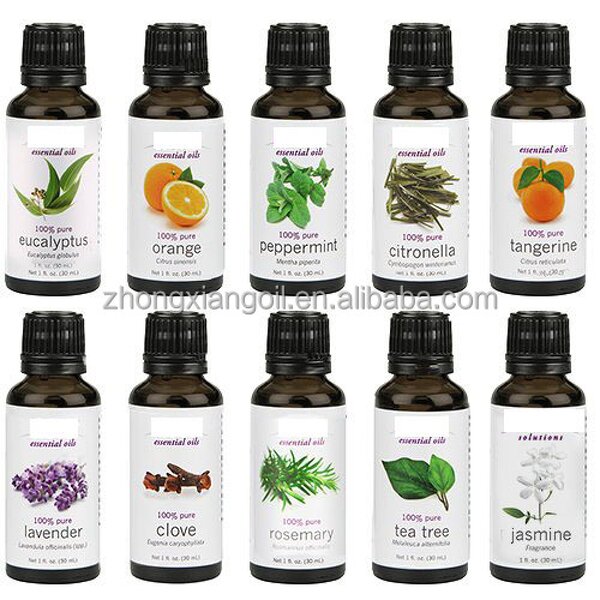 Essential Oil Set - 6 Pack 10ml Therapeutic Grade Gift Set
