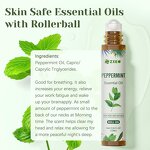 Aroma Roller Set - Brands Pure Natural Lavender Peppermint 10ml for Skin Care