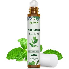 Aroma Roller Set - Brands Pure Natural Lavender Peppermint 10ml for Skin Care