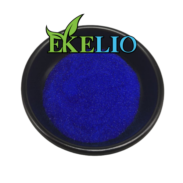 GHK-CU Peptide Powder Manufacturer - Cosmetic Raw Material 98% Pure Blue Copper