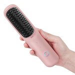 Hair Straightener Comb Manufacturer - Custom Logo USB Rechargeable Wireless Professional Quick Heated Comb