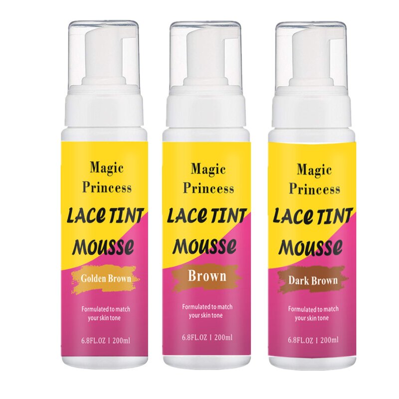 Lace Tint Spray Manufacturer - Private Labels 200ML Dark Brown Hair Color Natural Dye Wig Tools