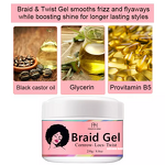 Braiding Gel Manufacturer - Extra Hold Waterproof Private Label Strong Hold Natural Hair Customized Braids