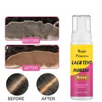 Lace Tint Spray Manufacturer - Private Labels 200ML Dark Brown Hair Color Natural Dye Wig Tools