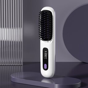 Hair Straightener Comb Manufacturer - 2024 New Hot Sale Wireless Portable Smart Heating Electric Brush