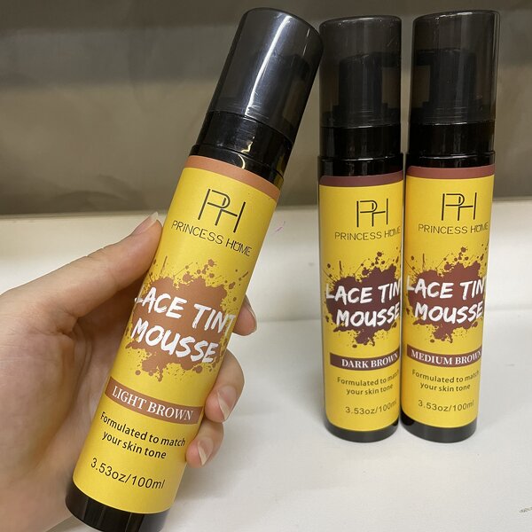 Lace Tint Mousse Manufacturer - Private Label Waterproof 100ml Wholesale 3 Colors Wig Mousse