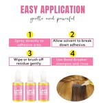 Lace Remover Manufacturer - Wholesale Private Label 30ml Non Sensitive Easy Remove Adhesive