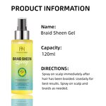 Braid Sheen Spray Manufacturer - Custom Logo Bulk Extra Hold Dry Fast Long Lasting 120ML Unisex