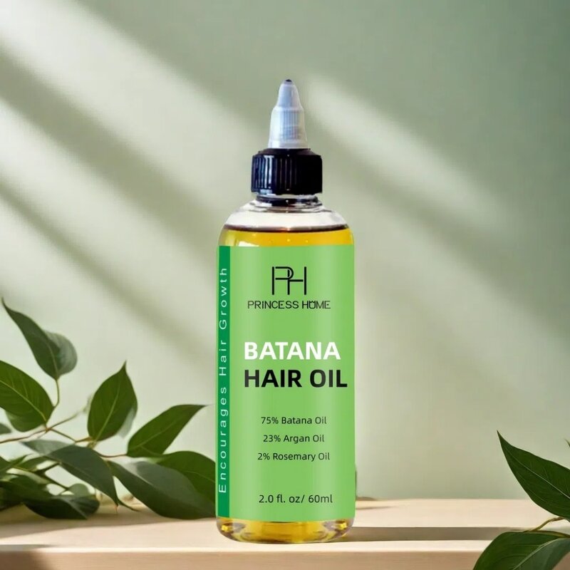 Batana Hair Oil Manufacturer - Custom Logo 60ml Honduras Nourish Prevent Loss Split Ends Men Women