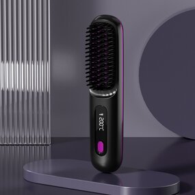 Hair Straightener Comb Manufacturer - Fast Rapid Usb Rechargeable Mini Portable Cordless Brush