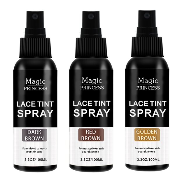Lace Tint Spray Manufacturer - Wholesale Private Label 100ml Waterproof Golden Brown Scalp Concealer