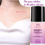 Body Adhesive Glue Manufacturer - Private Label 2 FL OZ Roll-On Not Irritating Easy Remove Transparent